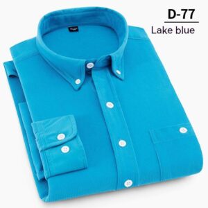 Men’s Fashion Solid Color Corduroy Shirt