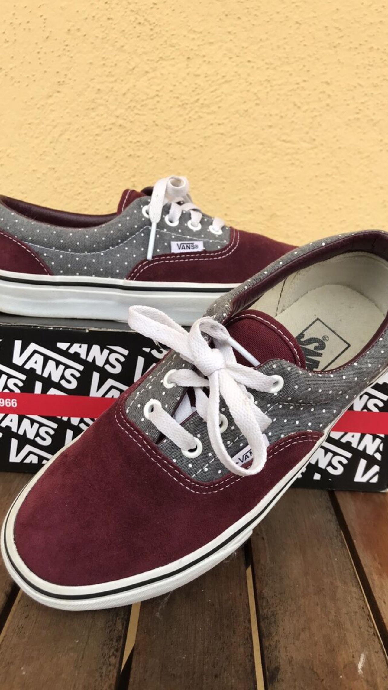 Home Vans Era – Port Royale / Grey Polka Dot