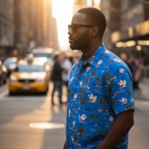 mens primark christmas santa merry christmas blue shirt