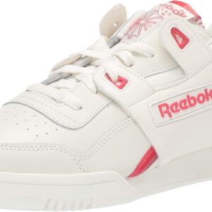 reebok workout lo plus "chalk/pink/red" sneakers