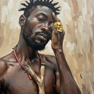 modern warrior | downloadable contemporary portrait art