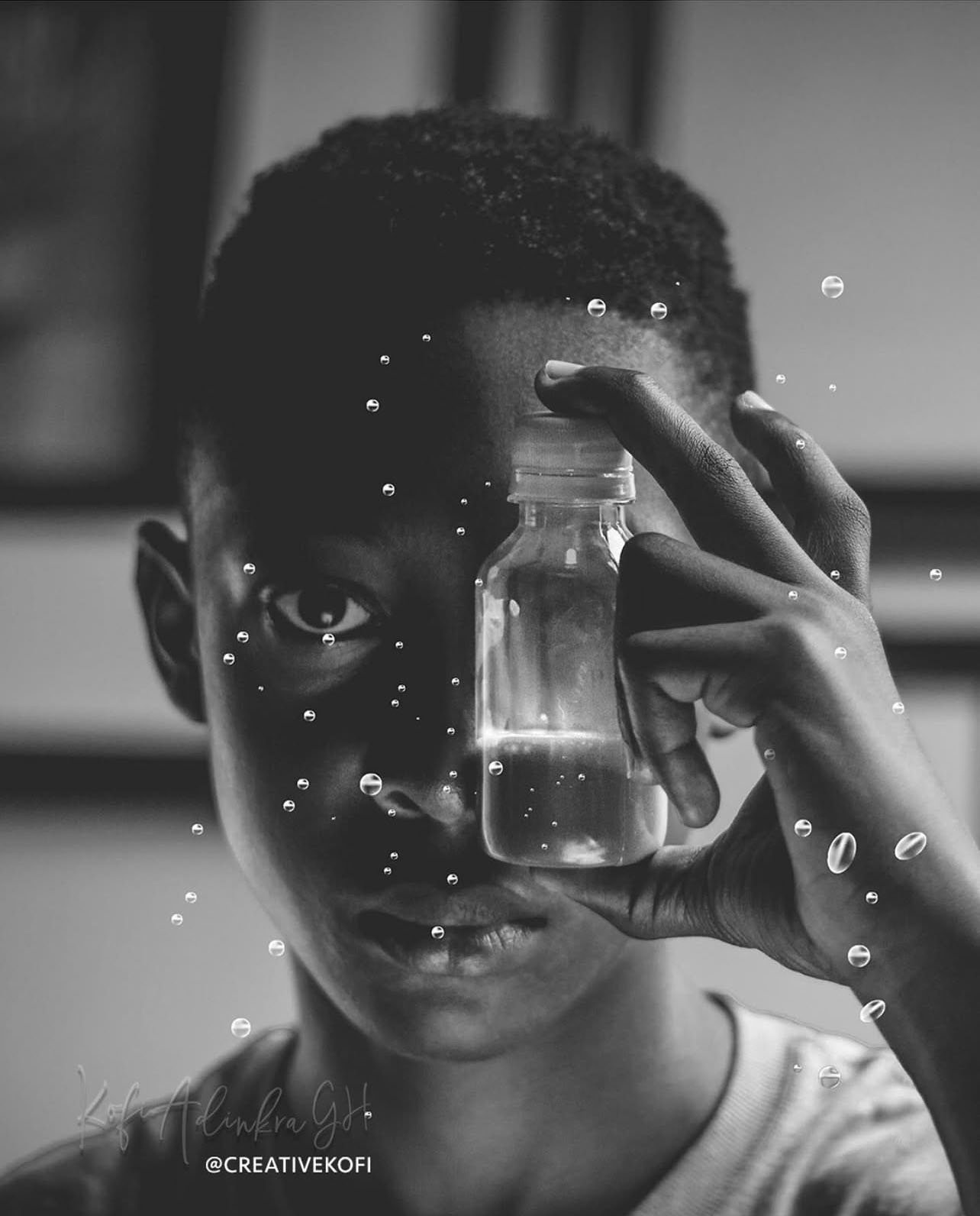 Home Clarity in the Chaos – Digital Download Wall Art (Black & White Portrait Print)