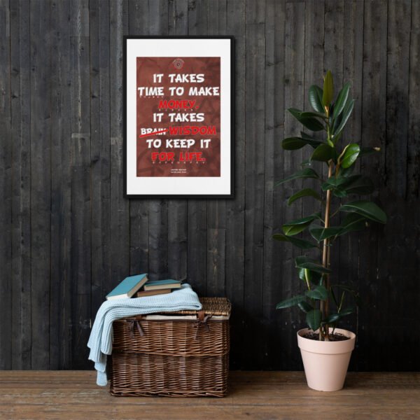 Time Framed canvas