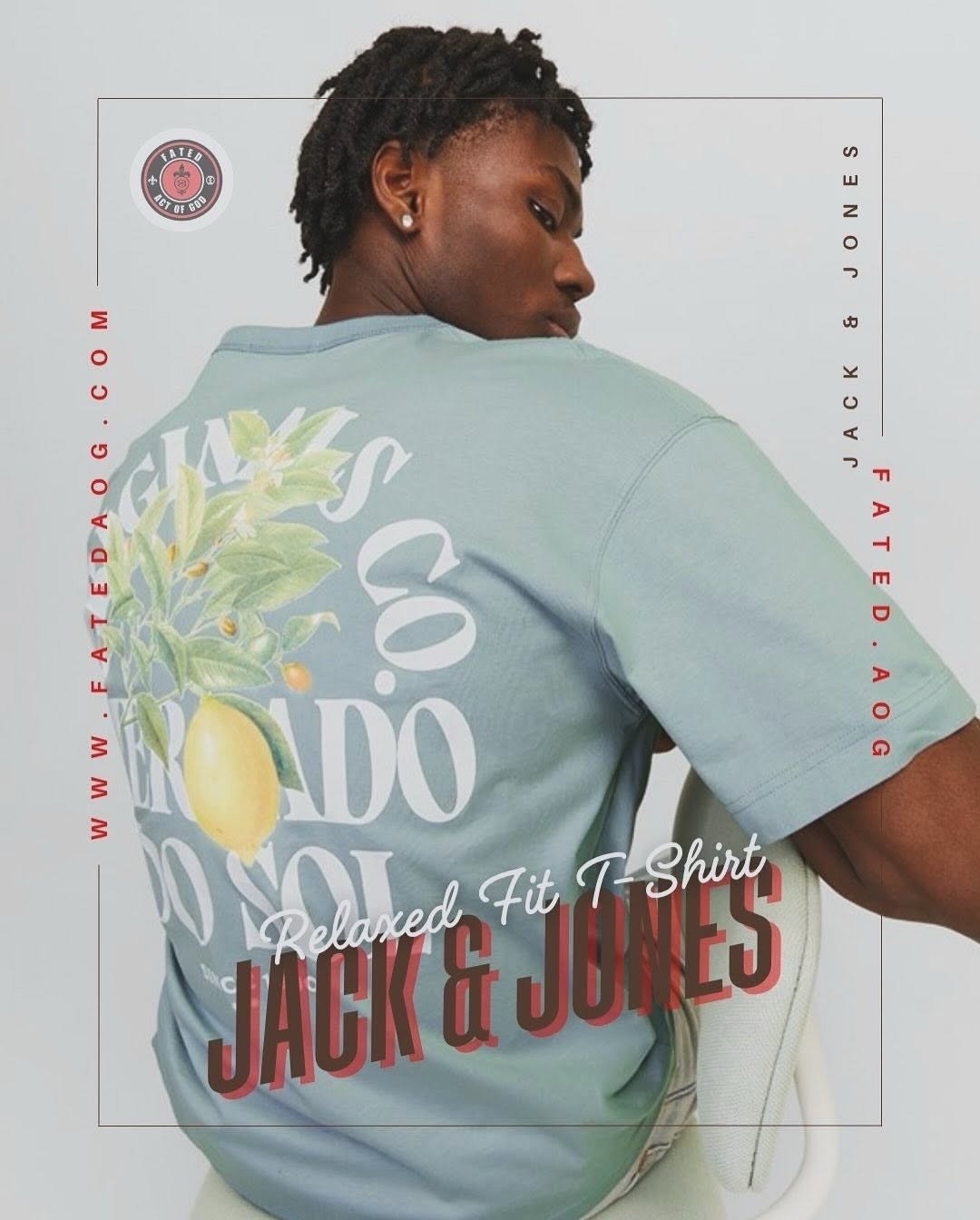 Jack & Jones Botanical Relaxed-Fit Tee