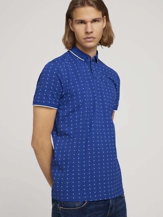 TOM TAILOR MEN'S BLUE COLLARED SHIRT