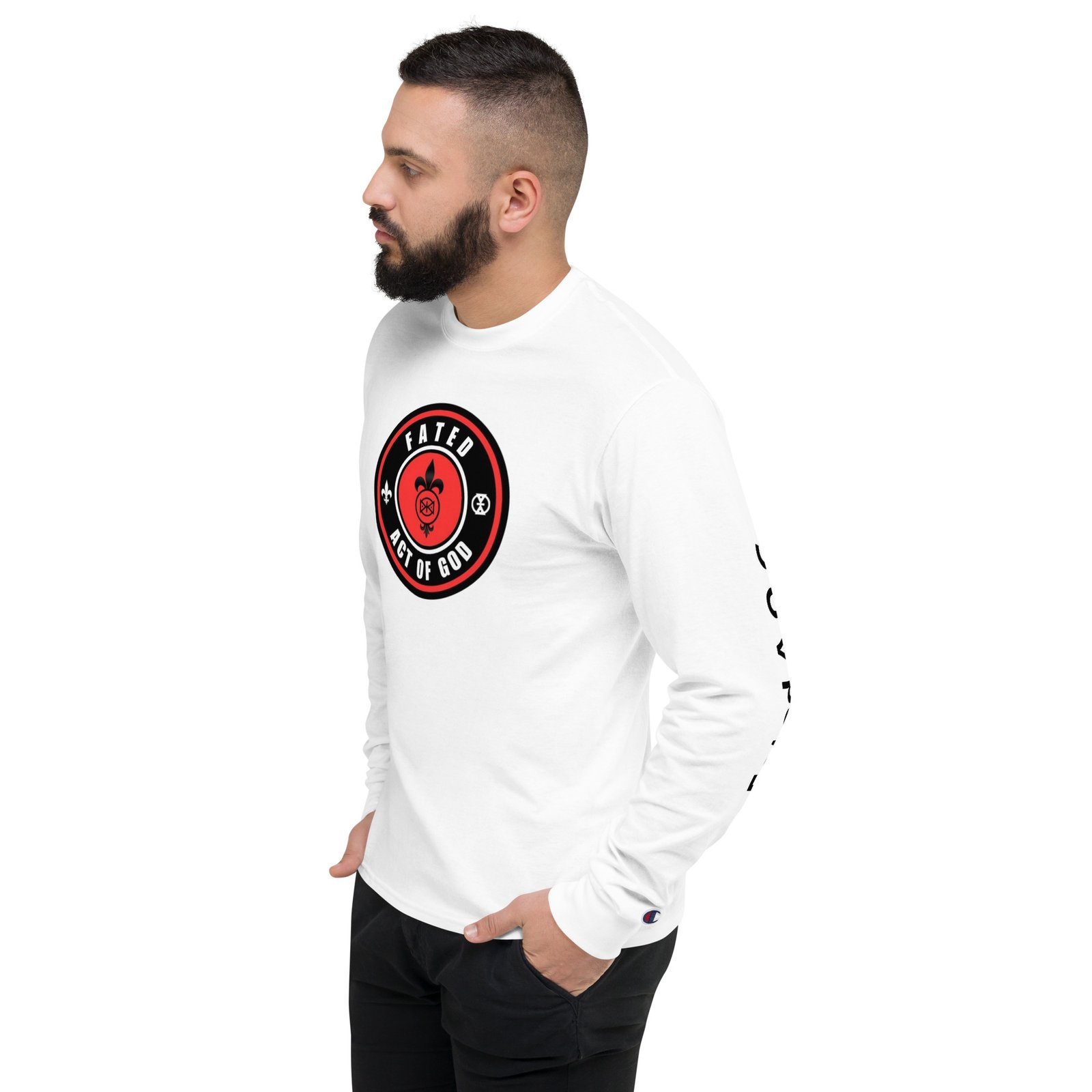 Fated A.O.G Men's Champion Long Sleeve Shirt - Image 4