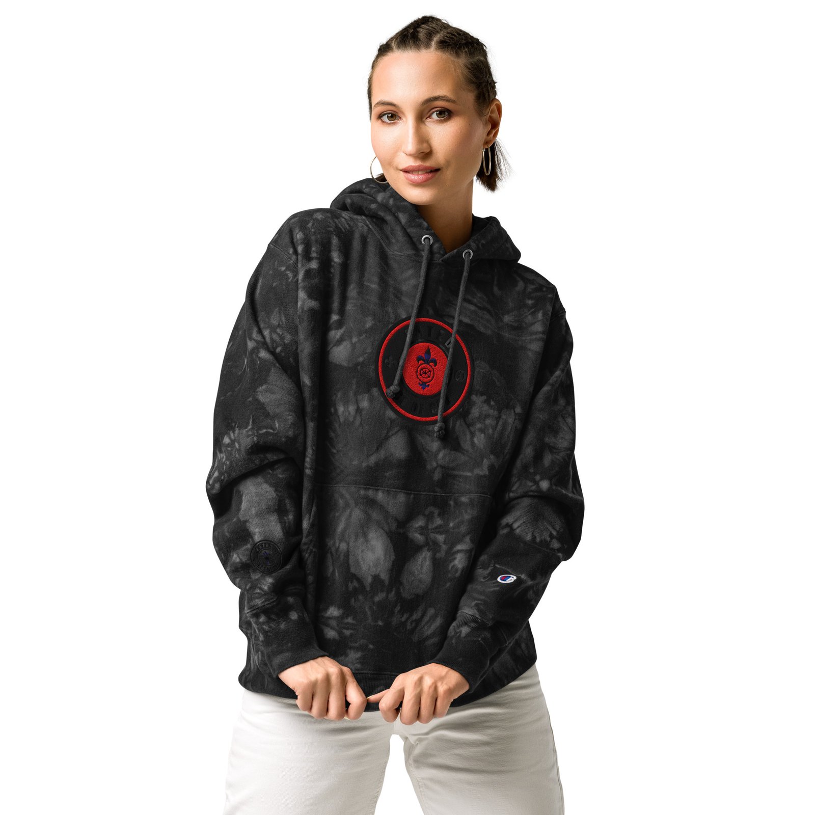 Fated A.O.G Unisex Champion tie-dye hoodie